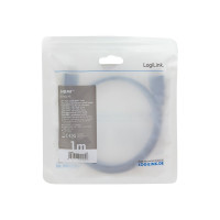 Produktbild för LogiLink HDMI-kabel med Ethernet - 1 m