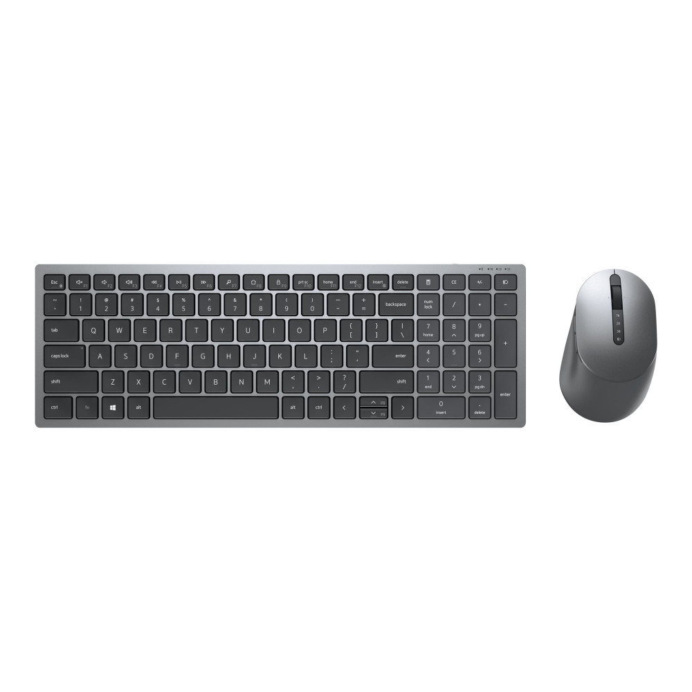 Produktbild för Dell Pro Plus Compact - sats med tangentbord och mus - QWERTY - USA, internationellt - Titan gray Inmatningsenhet