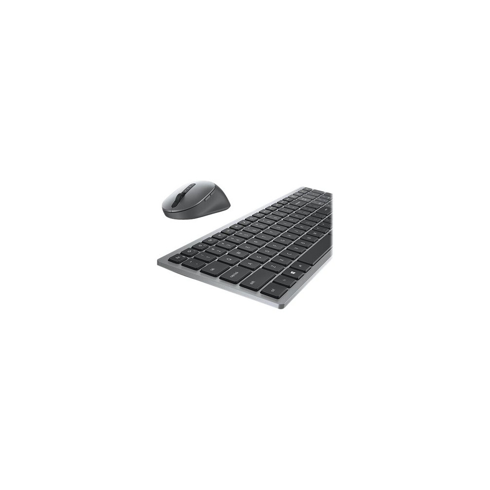 Produktbild för Dell Pro Plus Compact - sats med tangentbord och mus - QWERTY - USA, internationellt - Titan gray Inmatningsenhet