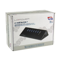 Produktbild för LC Power LC-HUB-ALU-2B-7 - hubb - 7 portar
