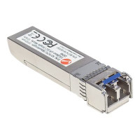 Produktbild för Intellinet Transceiver Module Optical, 10 Gigabit Fiber SFP+, 10GBase-LR (LC) Single-Mode Port, 10km, MSA Compliant, Equivalent to Cisco SFP+10GB-LR, Fibre, Three Year Warranty - SFP+ sändar/mottagarmodul - 10GbE