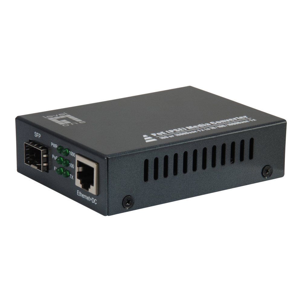 Produktbild för LevelOne GVT-2012 - fibermediekonverterare - 10Mb LAN, 100Mb LAN, 1GbE