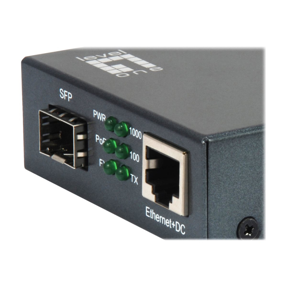Produktbild för LevelOne GVT-2012 - fibermediekonverterare - 10Mb LAN, 100Mb LAN, 1GbE