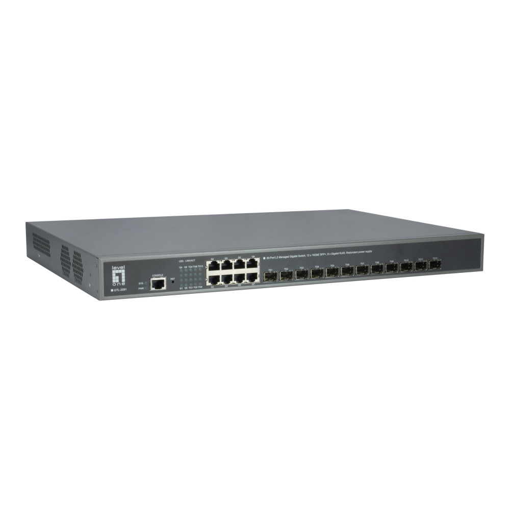 Produktbild för LevelOne GTL-2091 - switch - 20 portar - Administrerad - rackmonterbar