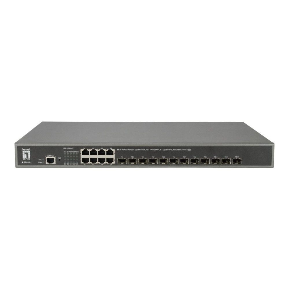 Produktbild för LevelOne GTL-2091 - switch - 20 portar - Administrerad - rackmonterbar