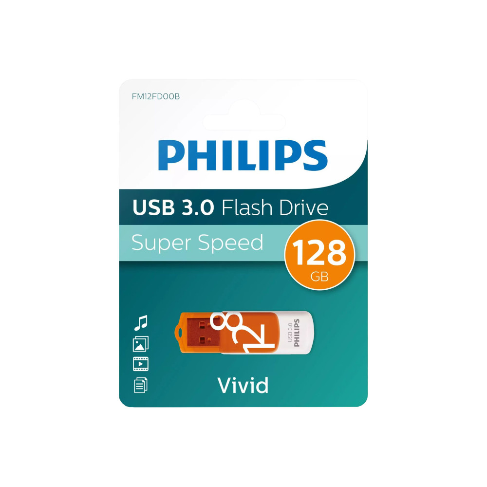 Produktbild för Philips FM12FD00B Vivid Edition 3.0 - USB flash-enhet - 128 GB