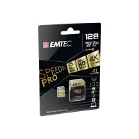 Produktbild för EMTEC SpeedIN' PRO - flash-minneskort - 128 GB - mikroSDXC UHS-I