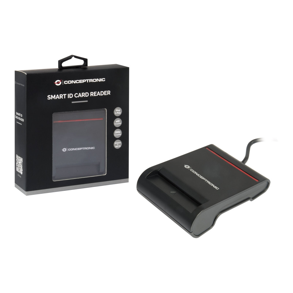 Produktbild för Conceptronic SCR01B - SMART-kortläsare - USB 2.0