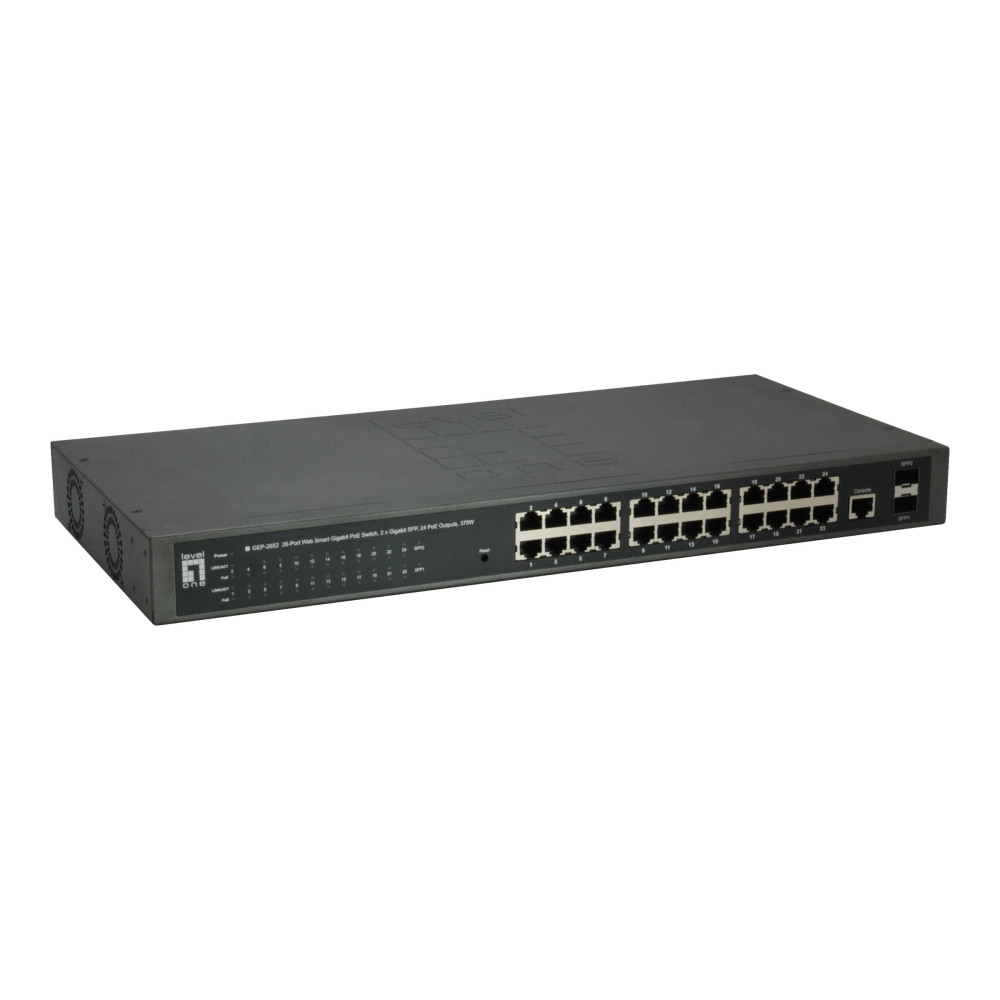 Produktbild för LevelOne GEP-2652 - switch - 26 portar - smart - rackmonterbar