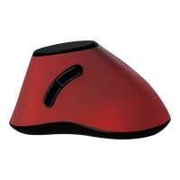 Produktbild för Typhoon Ergonomic Vertical - vertikal mus - 2.4 GHz - röd