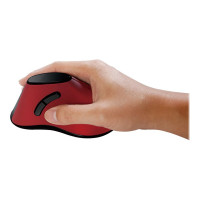 Produktbild för Typhoon Ergonomic Vertical - vertikal mus - 2.4 GHz - röd