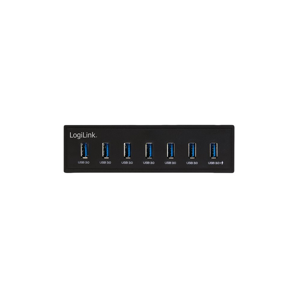 Produktbild för LogiLink USB 3.0 hub, 7-port 5.25" internal, with fast charging port - hubb - 7 portar