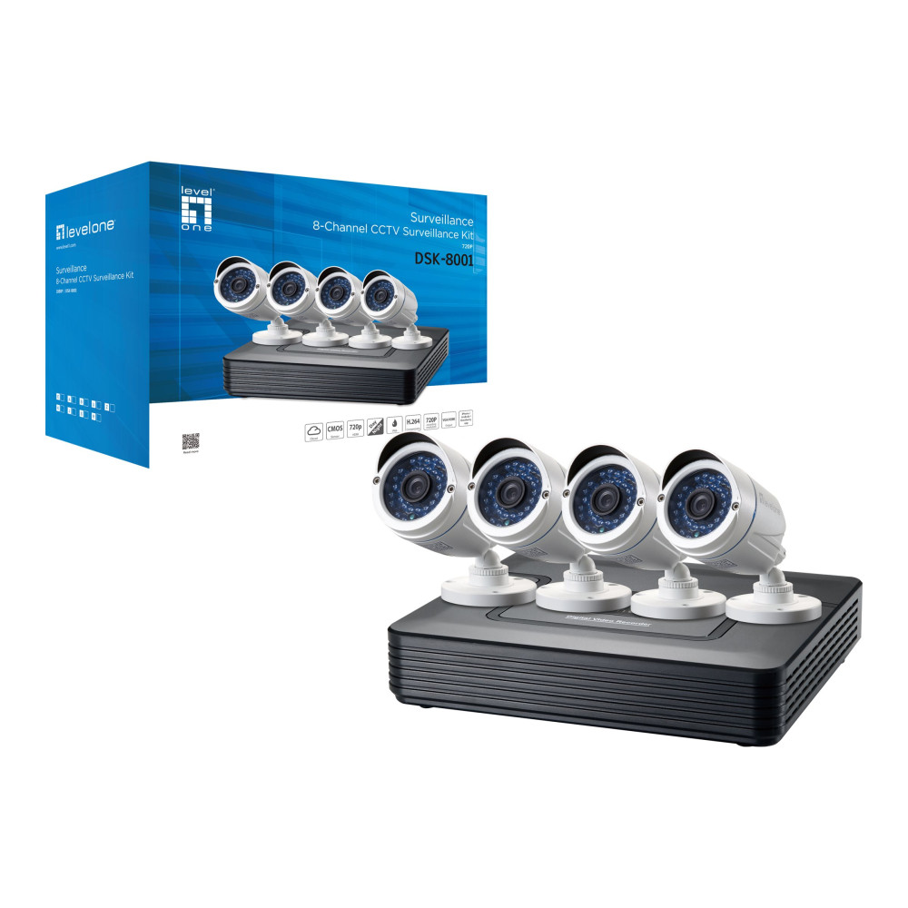 Produktbild för LevelOne DSK-8001 - DVR + kamera/kameror - trådad (LAN)