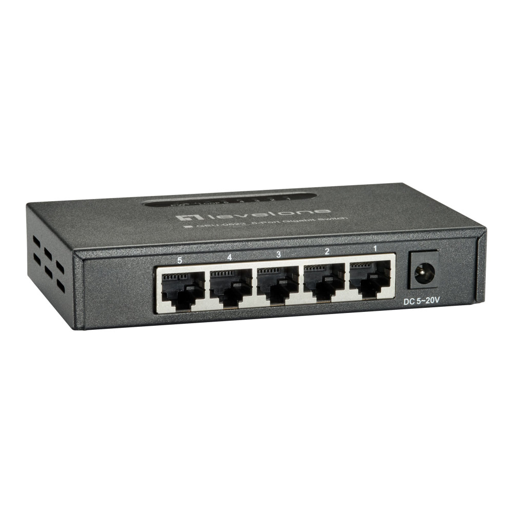 Produktbild för LevelOne GEU-0523 - switch - 5 portar - ohanterad