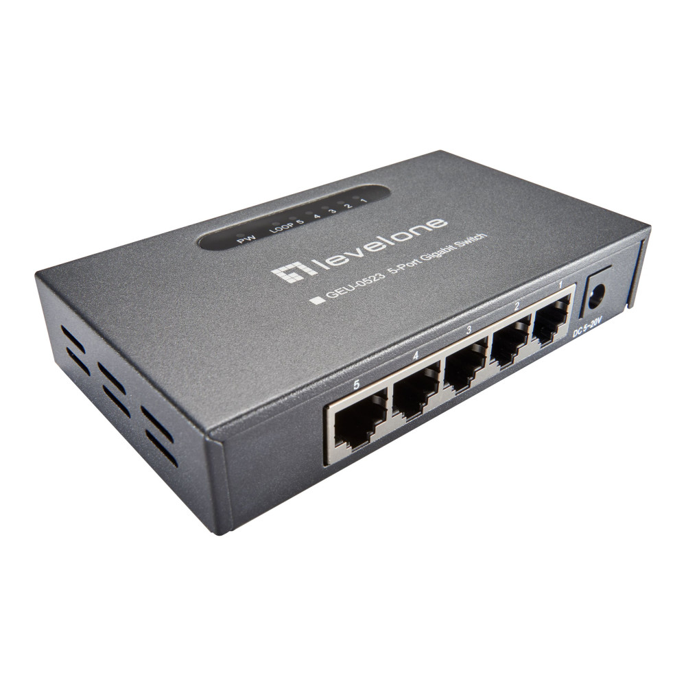 Produktbild för LevelOne GEU-0523 - switch - 5 portar - ohanterad