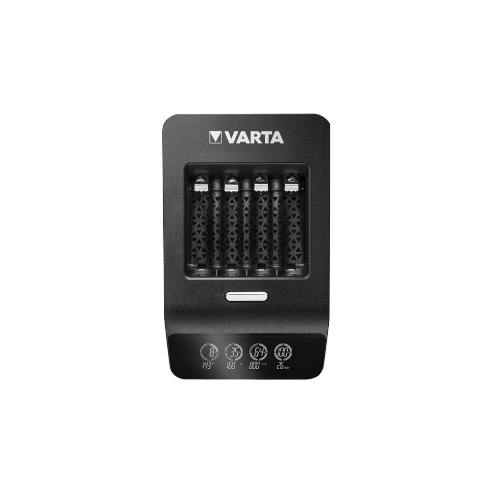 Produktbild för Varta LCD ULTRA FAST CHARGER+ batteriladdare - + växelströmsadapter + bilströmsadapter - 4 x AA-typ - NiMH