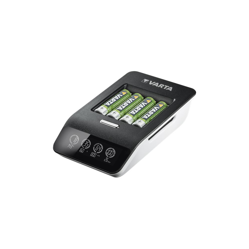Produktbild för Varta LCD ULTRA FAST CHARGER+ batteriladdare - + växelströmsadapter + bilströmsadapter - 4 x AA-typ - NiMH