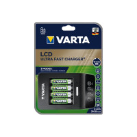 Produktbild för Varta LCD ULTRA FAST CHARGER+ batteriladdare - + växelströmsadapter + bilströmsadapter - 4 x AA-typ - NiMH