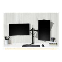 Produktbild för Kensington SmartFit Ergo Dual Extended Monitor Arm monteringssats - justerbar arm - för 2 monitorer - svart
