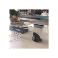 Produktbild för Hama Vertical Ergonomic - vertikal mus - USB - svart