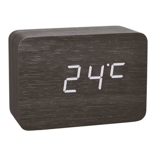 TFA Dostmann TFA CLOCCO - väckarklocka - rektangulär - elektronisk - skrivbord - svart