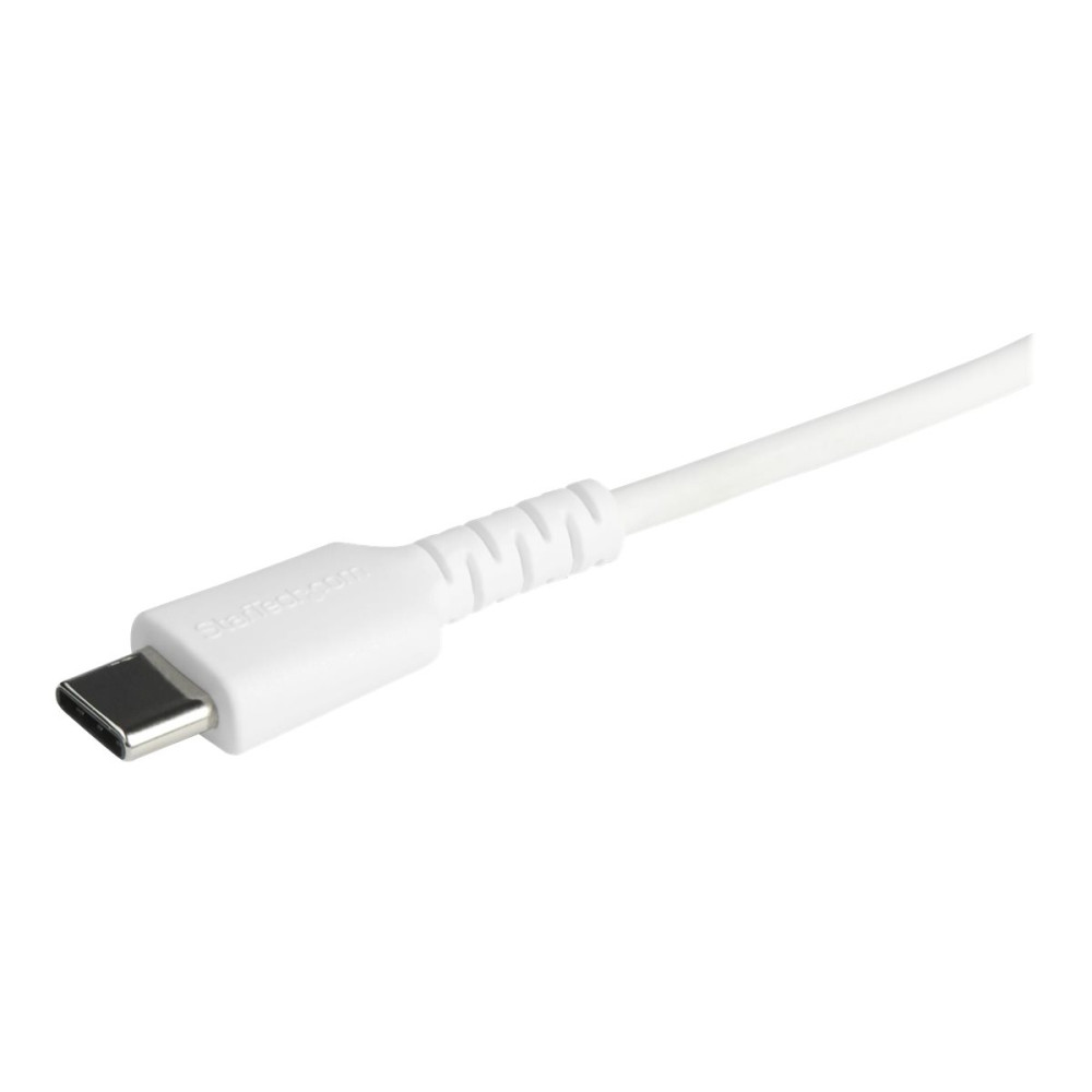 Produktbild för StarTech.com 2m tålig, vitt USB-C till Blixtkabel - Hård, tålig aramifiber USB typ A till Blixtladdare/synkron strömsladd - Apple MFi-certifierad iPad/iPhone 12 - Lightning-kabel - Lightning / USB 2.0 - 2 m