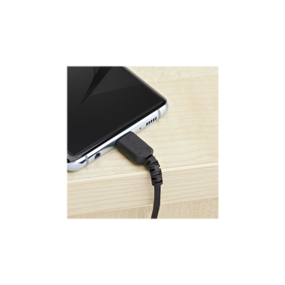 Produktbild för StarTech 1 m USB 2.0 till USB-C-kabel -&nbsp;svart&nbsp; - USB typ C-kabel - USB till USB-C - 1 m
