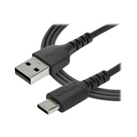 Produktbild för StarTech 2 m USB 2.0 till USB-C-kabel -&nbsp;svart&nbsp; - USB typ C-kabel - USB till USB-C - 2 m