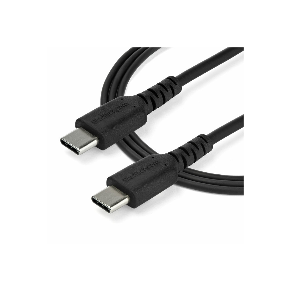 Produktbild för StarTech 1 m USB-C-kabel&nbsp;-&nbsp;svart - USB typ C-kabel - USB-C till USB-C - 1 m