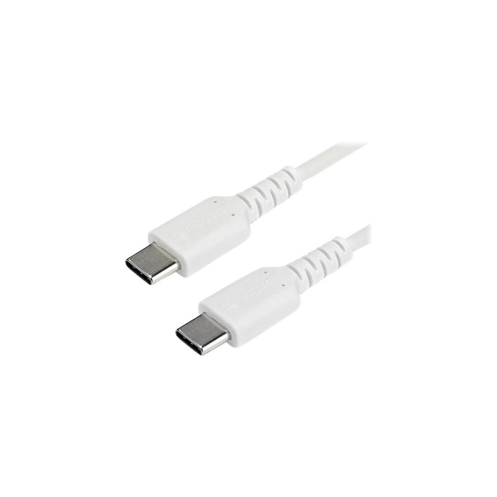 Produktbild för StarTech 2 m USB-C-kabel -&nbsp;vit - USB typ C-kabel - USB-C till USB-C - 2 m