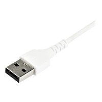 Produktbild för StarTech 2 m USB 2.0 till USB-C-kabel -&nbsp;vit - USB typ C-kabel - USB till USB-C - 2 m