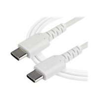 Produktbild för StarTech 1 m USB-C-kabel&nbsp;-&nbsp;vit - USB typ C-kabel - USB-C till USB-C - 1 m