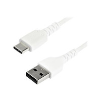 Produktbild för StarTech 1 m USB 2.0 till USB-C-kabel -&nbsp;vit - USB typ C-kabel - USB till USB-C - 1 m