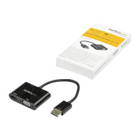 Produktbild för Startech DisplayPort till HDMI VGA-adapter - 4K 60 Hz - videokort - DisplayPort / HDMI / VGA - 23.2 cm