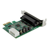 Produktbild för Startech 4-portars PCI Express RS232-seriellt adapterkort - PCIe RS232-seriellt värdstyrenhetskort - PCIe till seriell DB9 - 16950 UART - Expansionskort med låg profil - Windows/Linux - seriell adapter - PCI Express x1 - RS-232 x 4