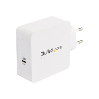 Produktbild för Startech USB-C™ väggladdare med 1 port och 60 W strömförsörjning strömadapter - USB-C - 60 watt