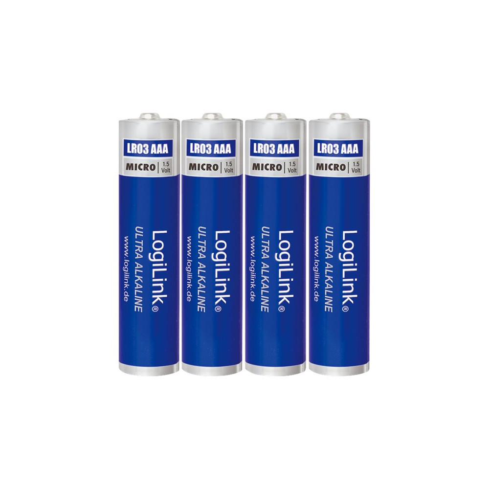 Produktbild för LogiLink Ultra Power Micro batteri - 4 x AAA - alkaliskt