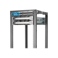 Produktbild för StarTech.com 15U 19-tums öppet serverrack - 4 stolpar justerbart djup 59-104 cm mobilt - Fristående rullande rack för nätverks-/datorutrustning - Dell PowerEdge HP ProLiant ThinkServer (4POSTRACK15U) - rack - 15U