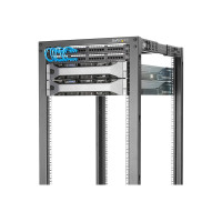 Produktbild för StarTech.com 18U 19-tums Open Frame Server-rack - 4 efter justerbar djup 23-41-tums mobil - kostnadsfritt, fristående Rack för rullande nätverk/datorutrustning - Dell PowerEdge HP ProLiant ThinkServer (4POSTRACK18U) - rack - 18U
