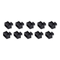 Produktbild för StarTech.com 10 Pack SFP Dust Cover for Open SFP/SFP+ Slot, SFP Plug, Fiber Optic Dust Caps, SFP Port Anti-Dust Cover, Network Switch Port Protector, Durable TPE Material with Pull Tab - SFP Port Dust Covers (SFPCAP10) - dammskydd