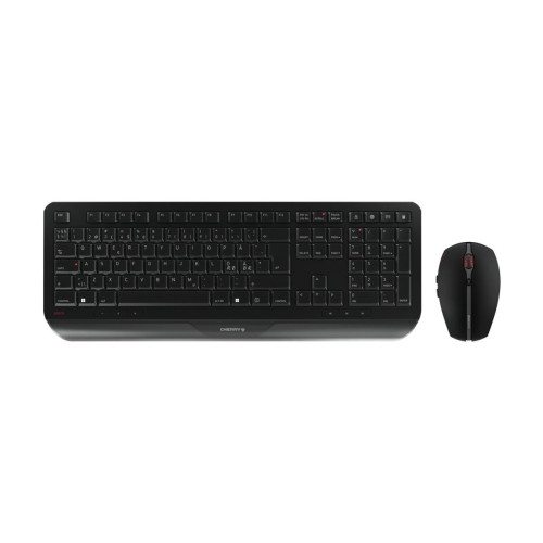 CHERRY CHERRY GENTIX DESKTOP - sats med tangentbord och mus - hela norden - svart Inmatningsenhet