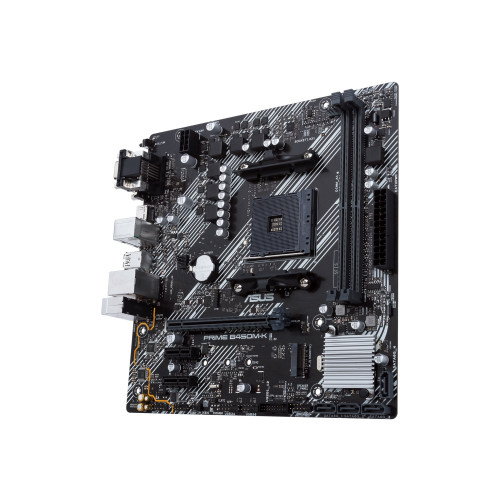 ASUSTeK COMPUTER ASUS PRIME B450M-K II - moderkort - micro ATX - Socket AM4 - AMD B450 - Moderkort