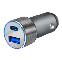 Produktbild för LogiLink strömadapter för bil - USB, USB-C - 36 Watt