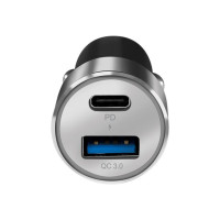 Produktbild för LogiLink strömadapter för bil - USB, USB-C - 36 Watt