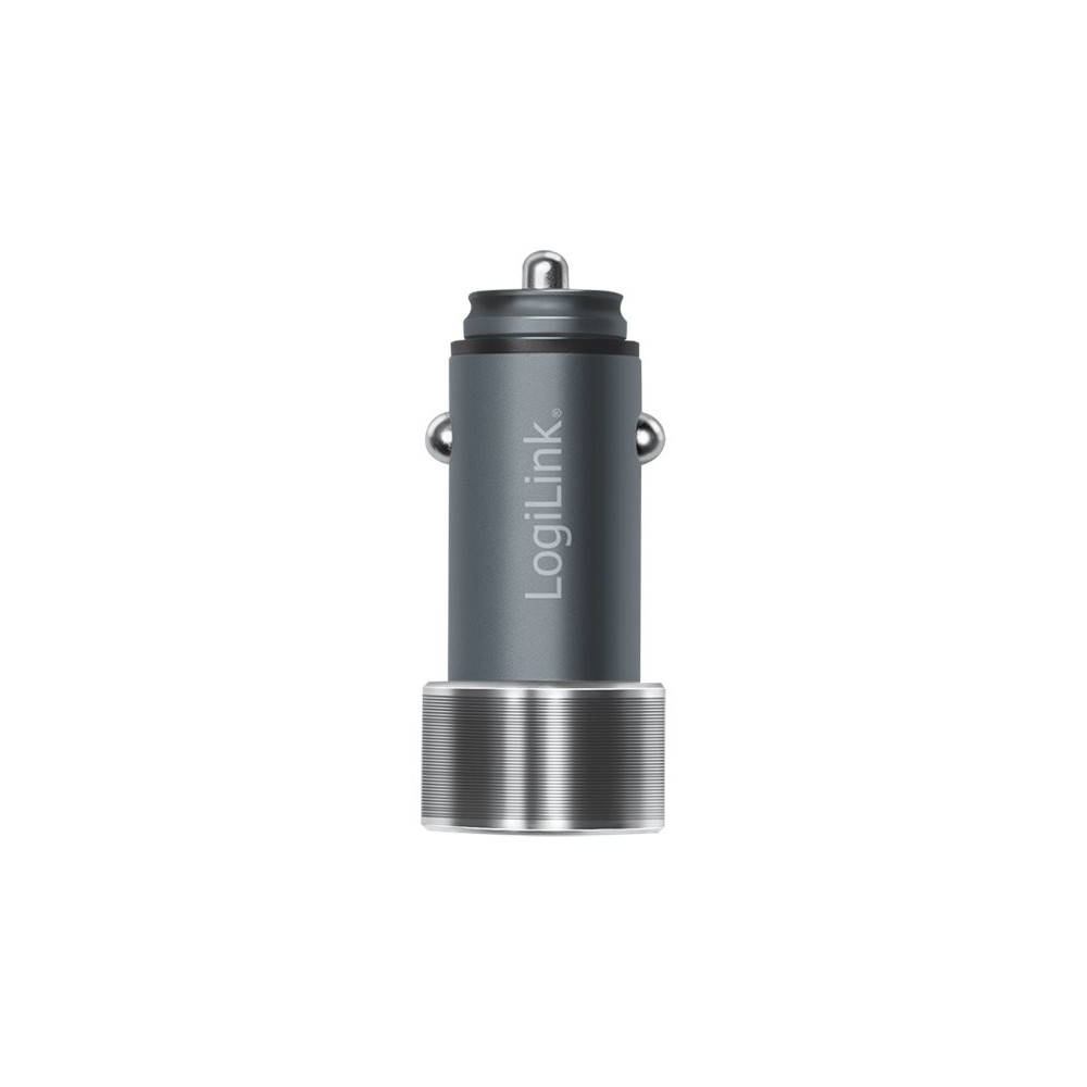 Produktbild för LogiLink strömadapter för bil - USB, USB-C - 36 Watt