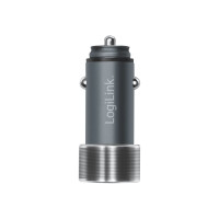 Produktbild för LogiLink strömadapter för bil - USB, USB-C - 36 Watt