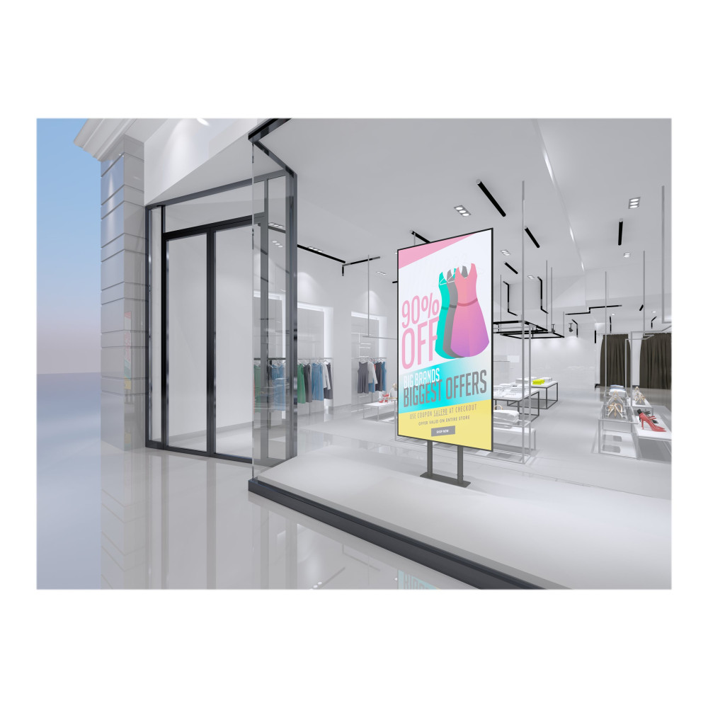 Produktbild för Multibrackets M Pro Dual Pole Floormount ställ - för LCD-display - svart