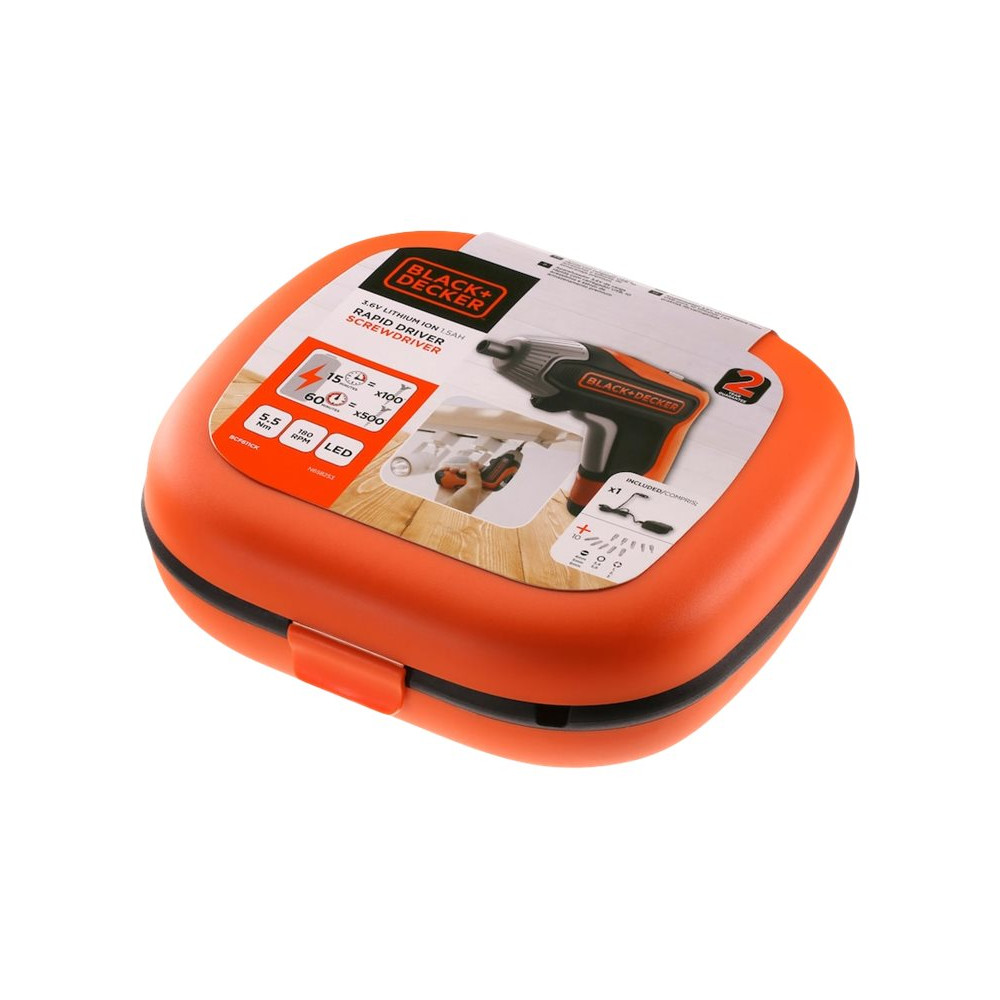 Produktbild för BLACK+DECKER BCF611CK - skruvmejsel - sladdlös