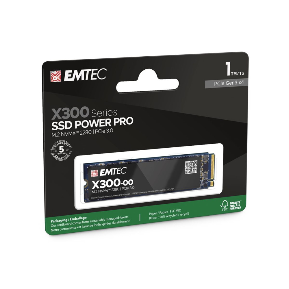 Produktbild för EMTEC Power Pro X300 - SSD - 1 TB - PCIe 3.0 x4 (NVMe)