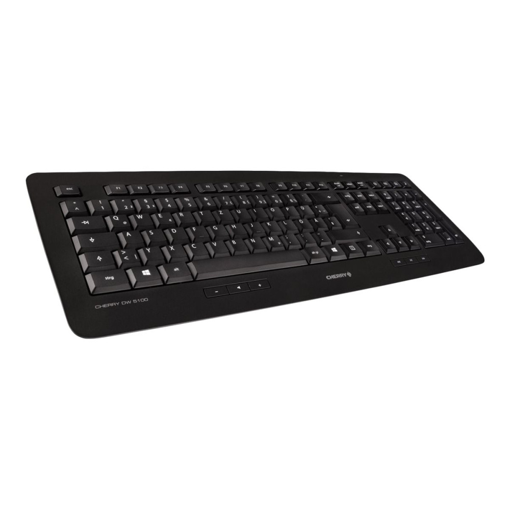 Produktbild för CHERRY DW 5100 - sats med tangentbord och mus - belgisk - svart Inmatningsenhet